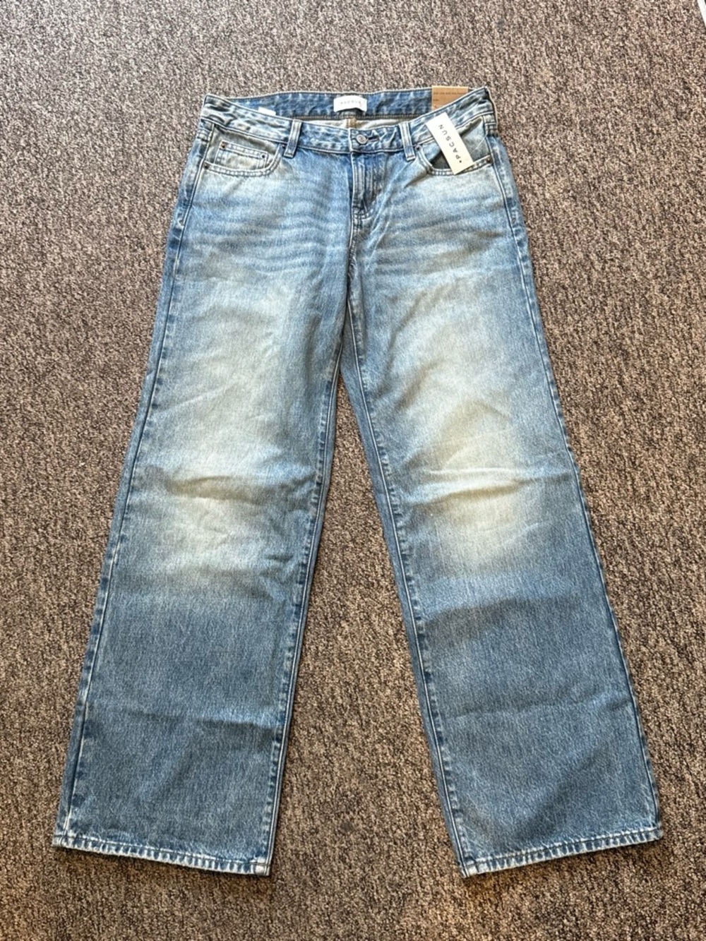 PacSun Women’s Light Blue Boyfriend Jeans - Wide Leg